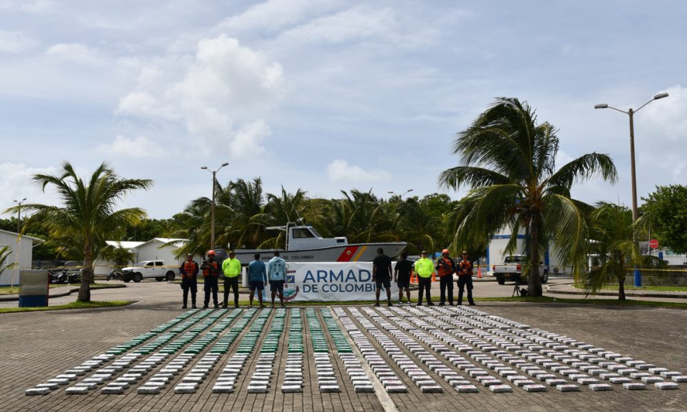 Armada Nacional incautó más de 800 kilos de Cocaína en aguas del Archipiélago