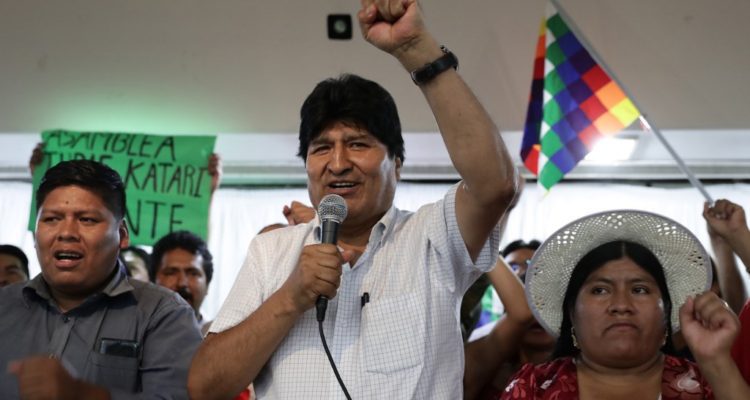 Evo Morales dice que 100 mil seguidores marcharán a La Paz para inscribirlo como candidato
