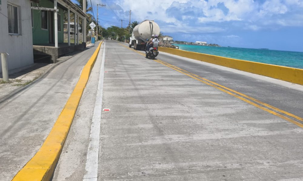 Terminar el trabajo sobre la recuperación del Circunler en la playa de Los Bohíos en San Andrés