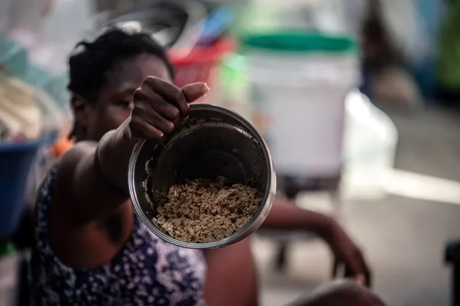 Más de la mitad de la población de Haití está en una grave falta de alimentos.