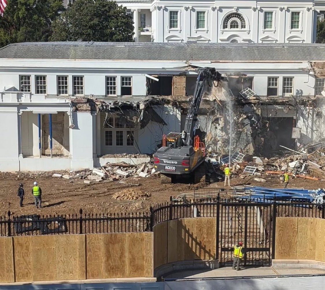 Trump ordena demoler parte de la Casa Blanca para dar paso a un nuevo salón de baile