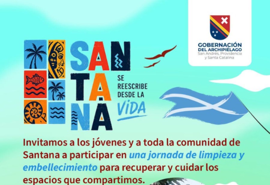 Comunidad de Santana se une en jornada de limpieza y embellecimiento del barrio